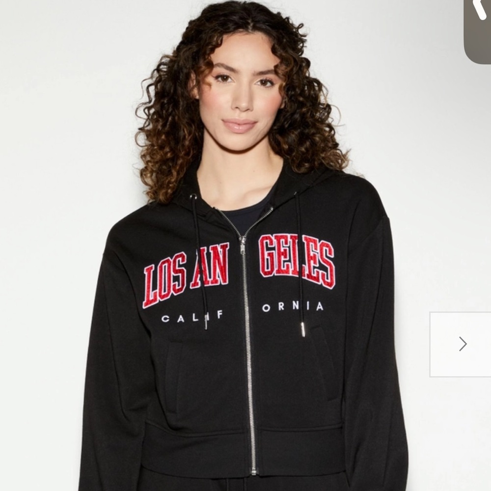 los angels zip up jacket